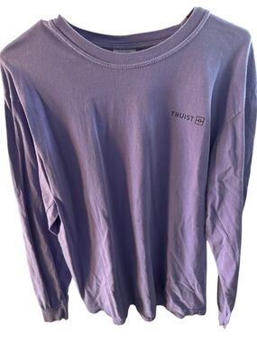 Truist Lavender Long Sleeve Tee and 2 polo Truist tees employee tees
